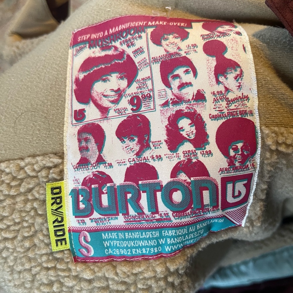 BURTON dryride maroon size small jacket - Picture 3 of 4